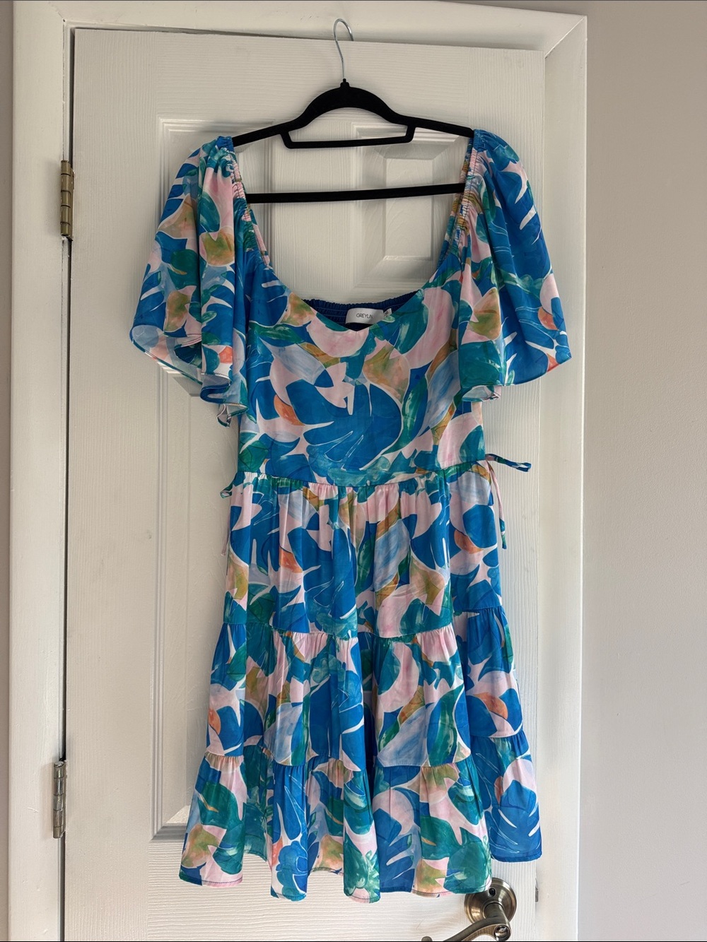 Greylin Blue and Pink Dress